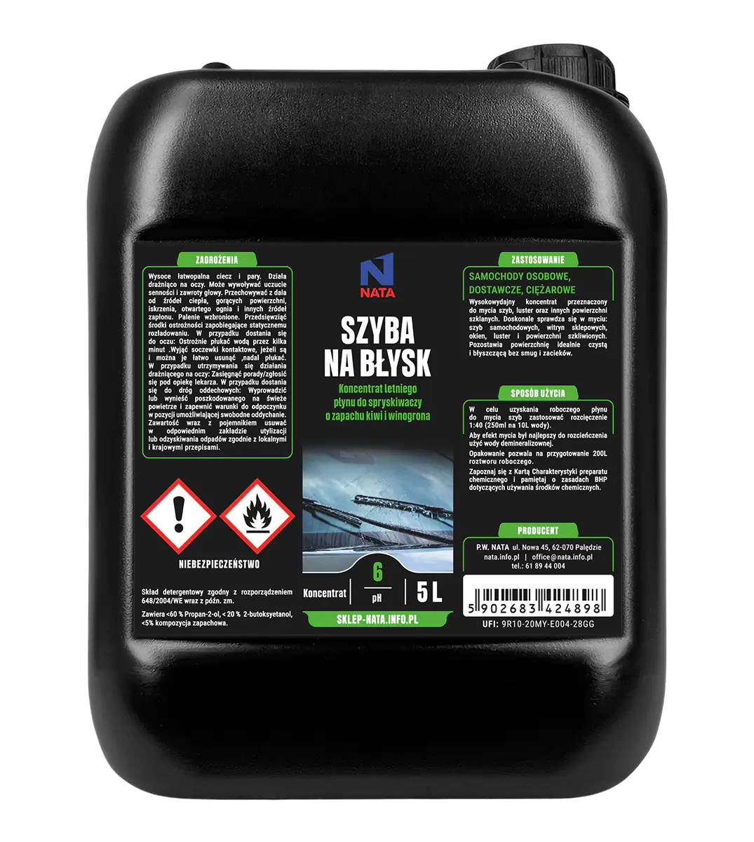 Szyba na błysk - koncentrat do szyb
