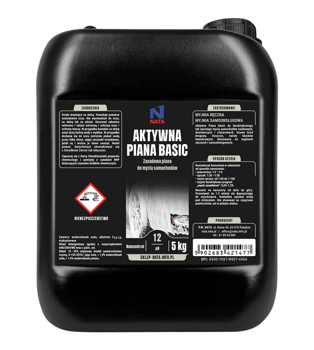 Aktywna piana BASIC do mycia auta