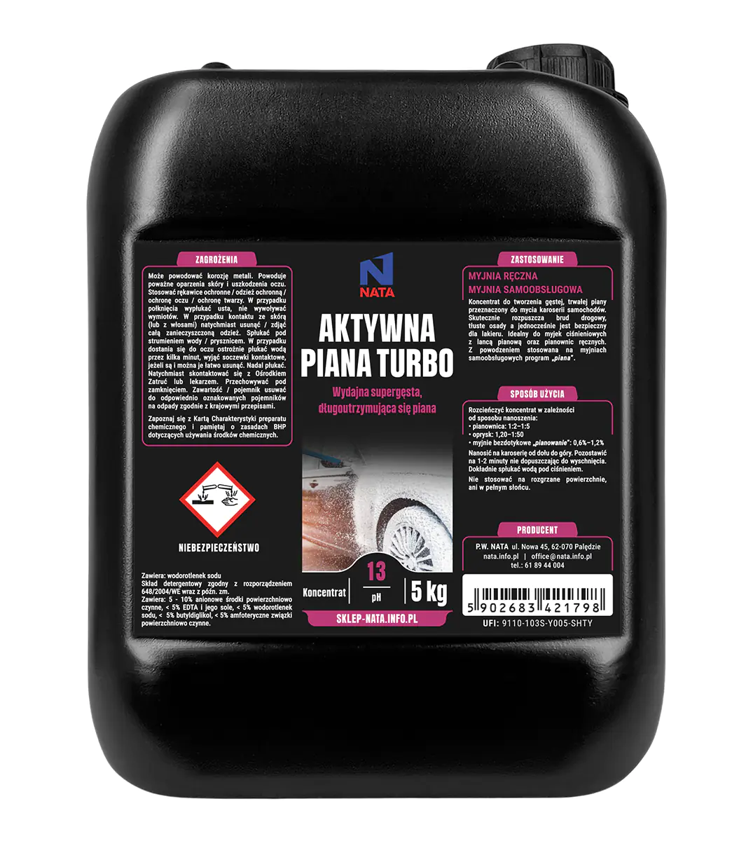 aacc Aktywna piana TURBO do myjni samochodowej