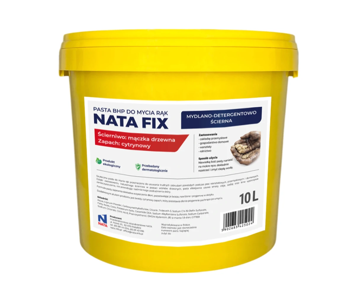 Pasta BHP do mycia rąk dla mechaników | NATA FIX