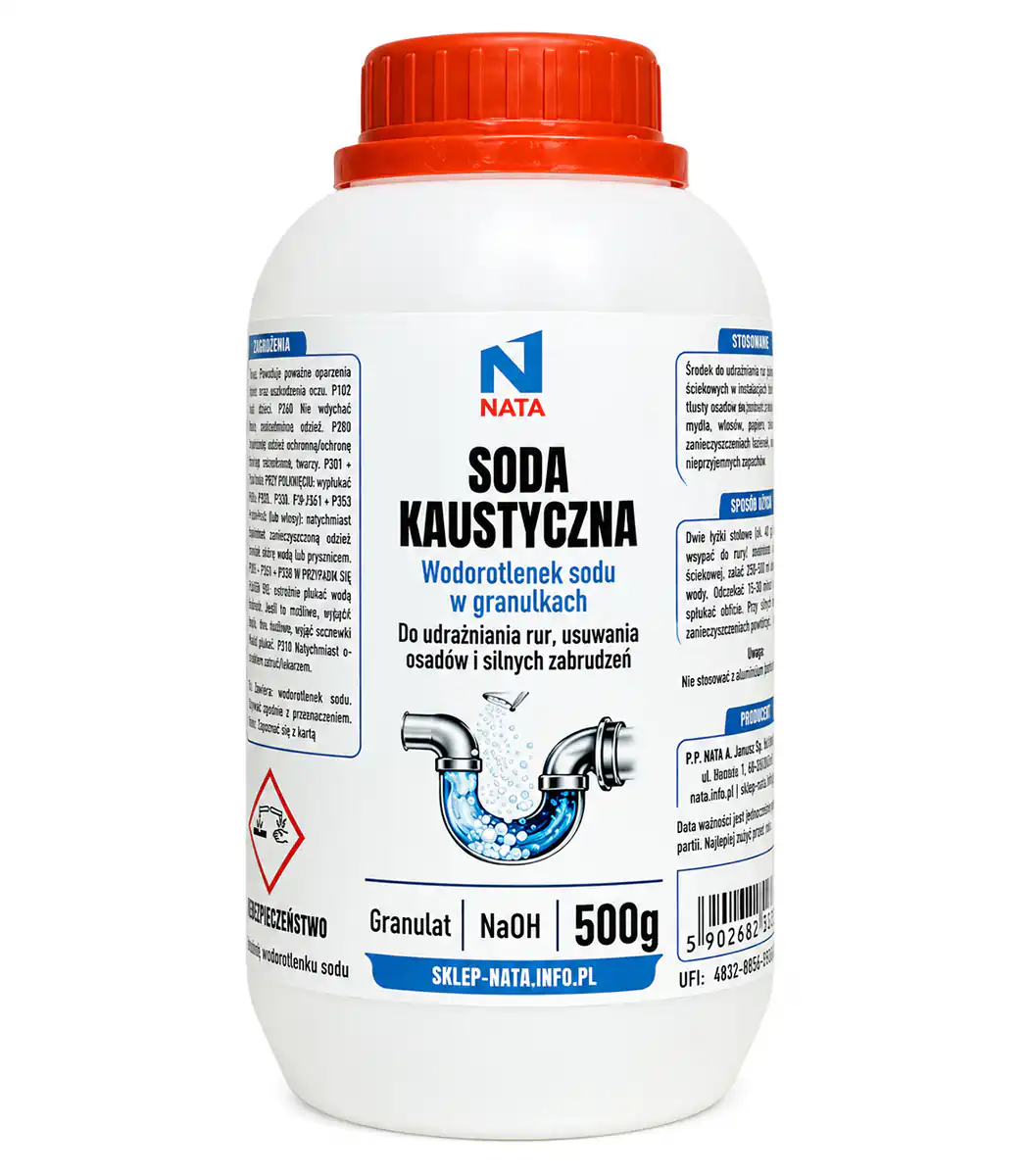 Wodorotlenek sodu soda do udrażniania rur 500g